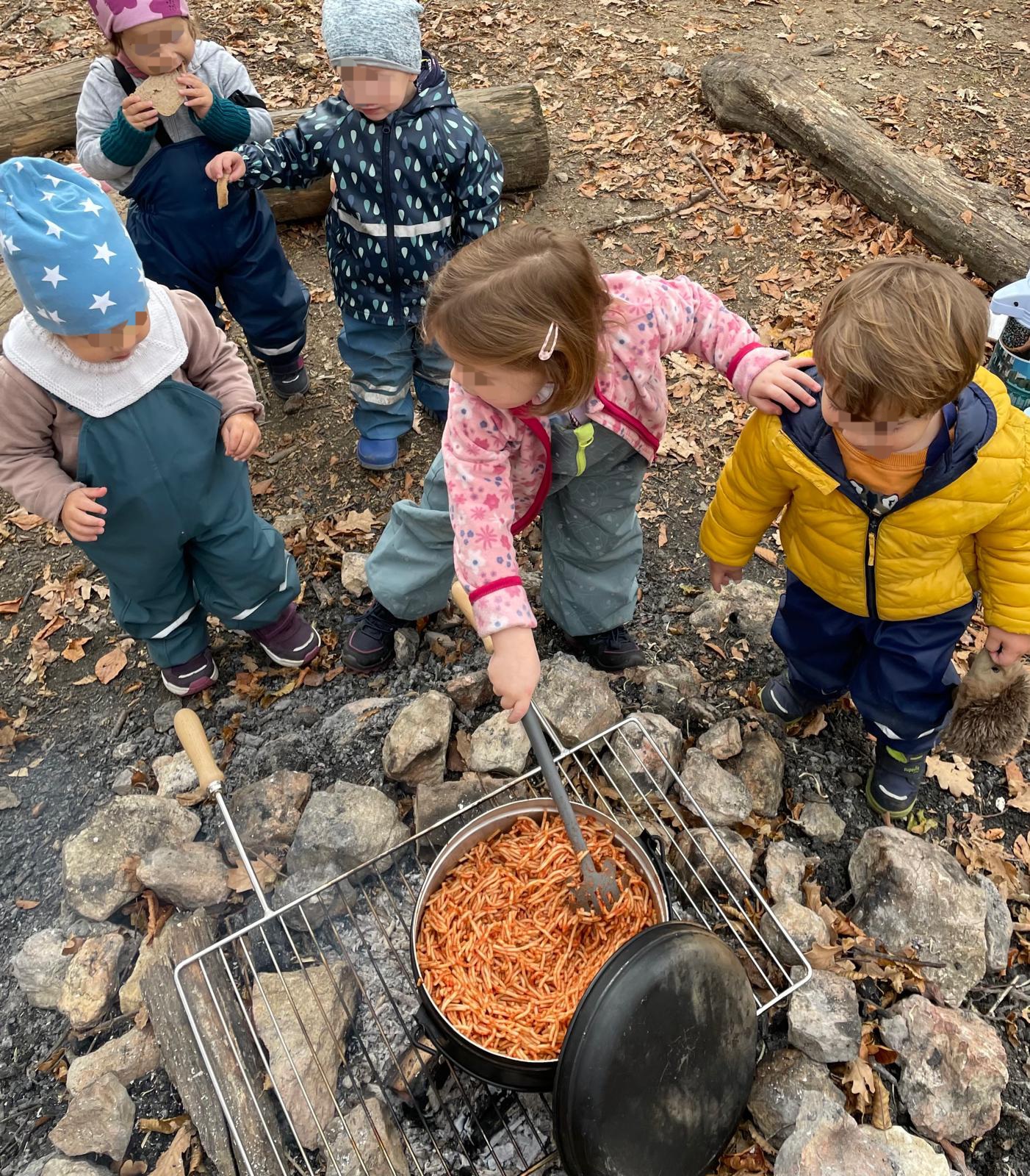 Kochen im Wald